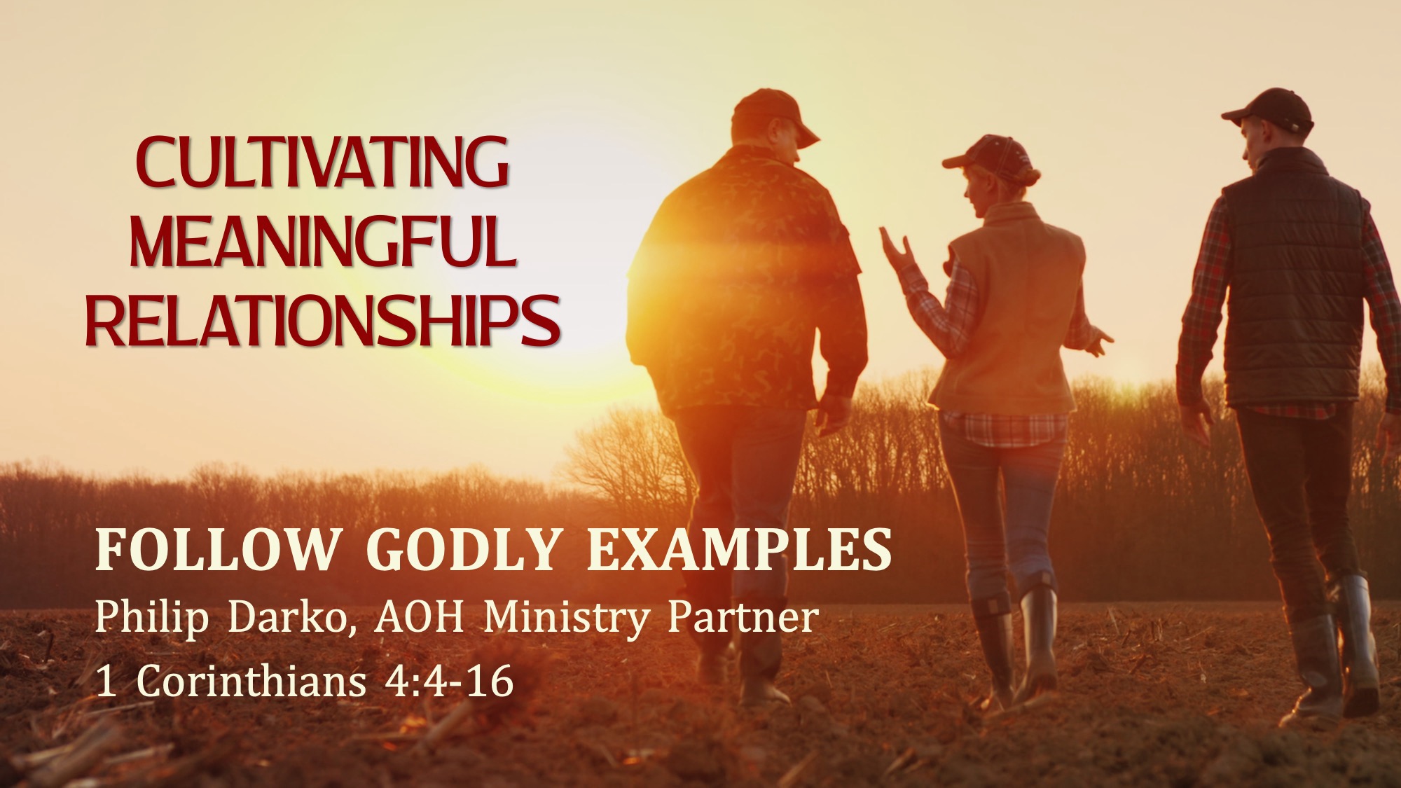 Follow Godly Examples - Hope Community Church